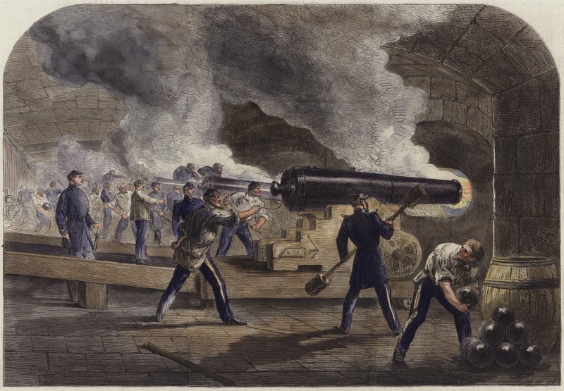 A fő akkumulátor Fort Sumterben alkotó: English School