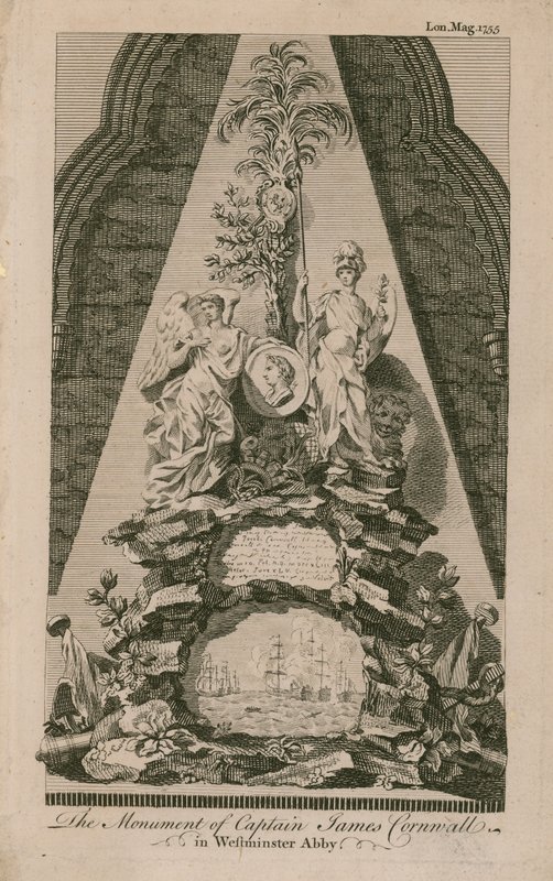 James Cornwall kapitány emlékműve alkotó: English School