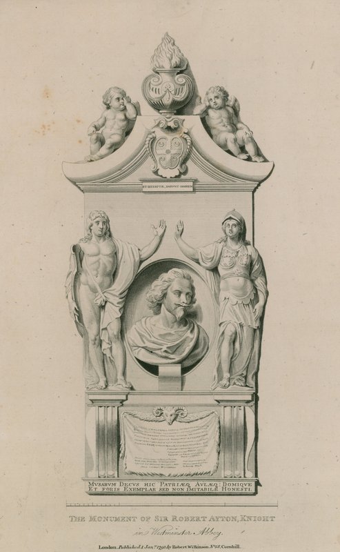 Sir Robert Ayton emlékműve alkotó: English School