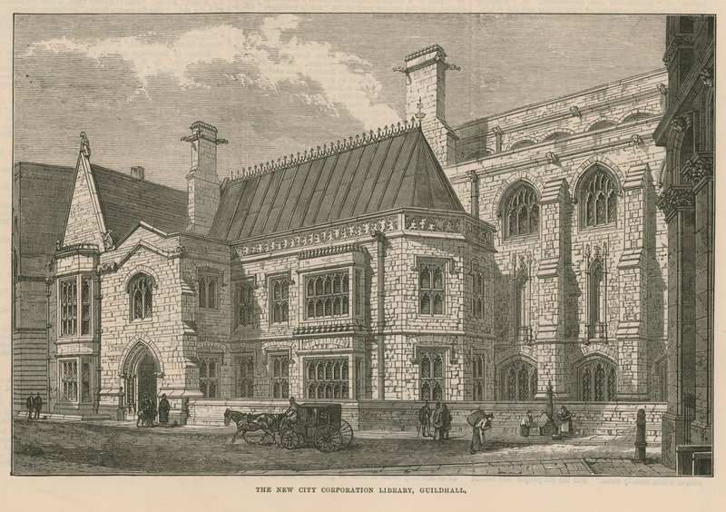 Az új City Corporation Library, Guildhall, London alkotó: English School
