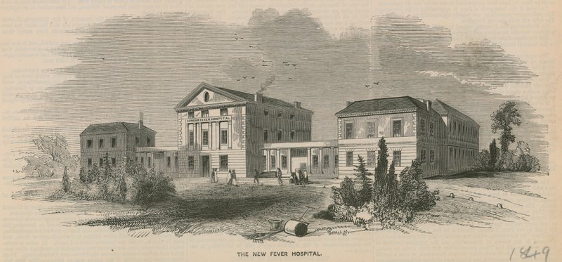 Az új Fever Hospital, London alkotó: English School