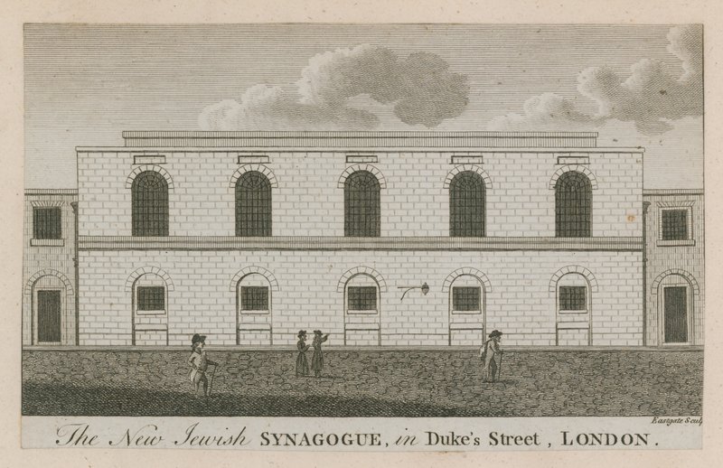 Az új zsidó zsinagóga a londoni Dukes Street-ben alkotó: English School