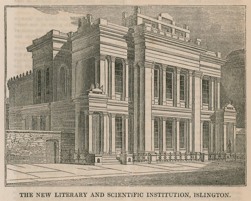 Az új Irodalmi és Tudományos Intézet, Islington, London alkotó: English School