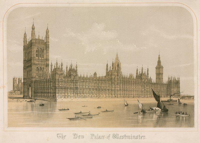 Az új Westminster-palota, London alkotó: English School