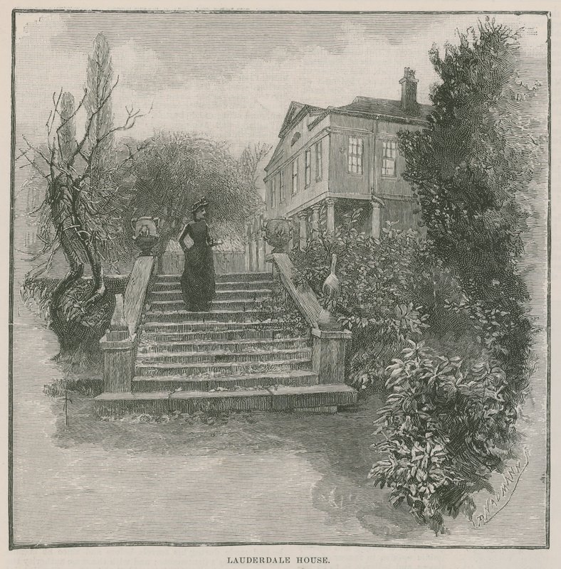 Az új nyilvános park Highgate-nél: Lauderdale House alkotó: English School