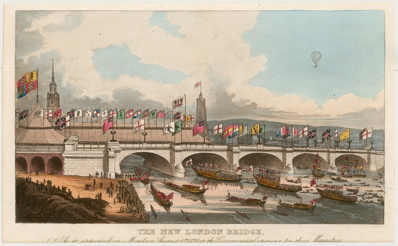 A New London Bridge megnyitása alkotó: English School
