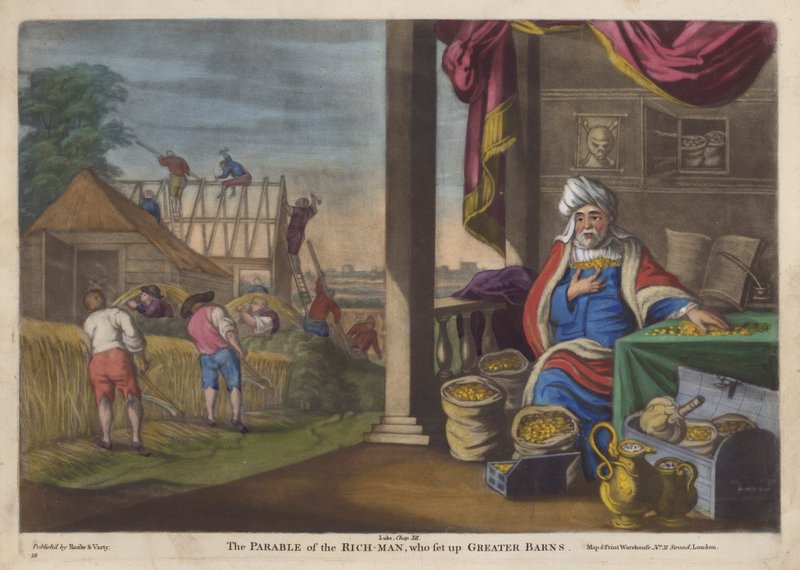 A gazdag bolond példázata (színes litho) alkotó: English School