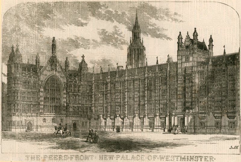 A társak frontja, az új Westminster-palota, London alkotó: English School
