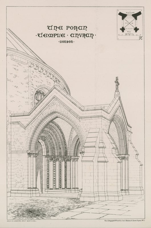 A Temple Church tornáca alkotó: English School