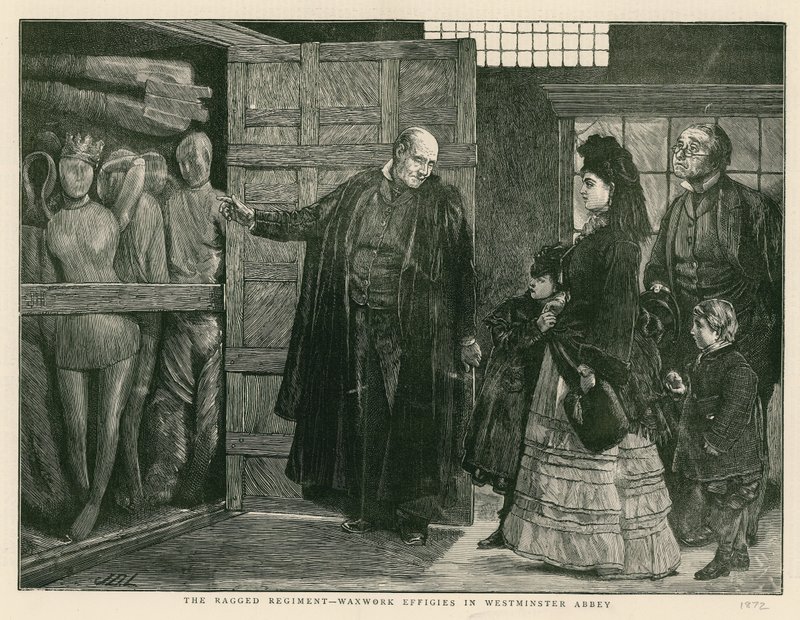 A rongyos ezred – viaszos képmások a Westminster Abbeyben alkotó: English School