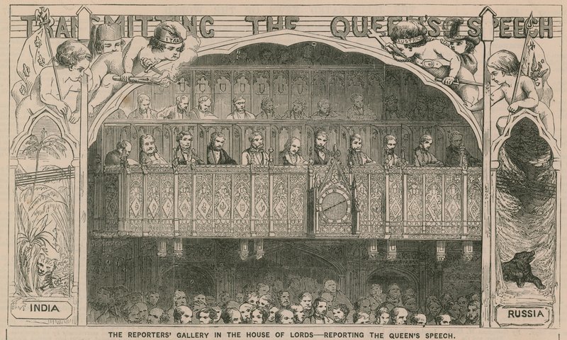 A riporterek galériája a Lord House-ban alkotó: English School