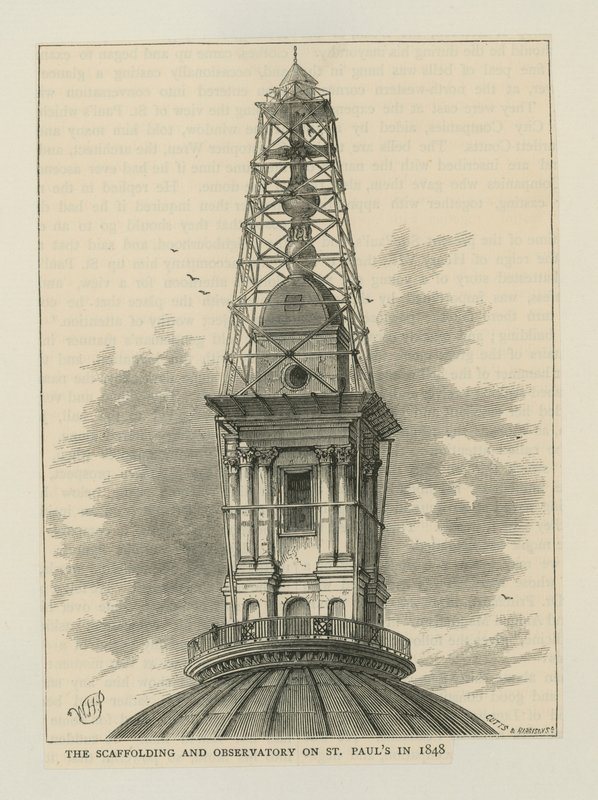 A Szent Pál-székesegyház állványzata és csillagvizsgálója alkotó: English School
