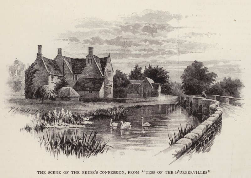 A menyasszony vallomásának jelenete a „D’Urberville-i Tess”-ből (litho) alkotó: English School