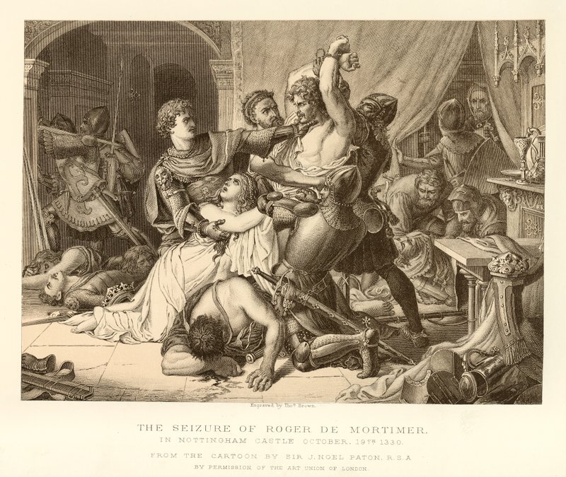 Roger De Mortimer elfoglalása alkotó: English School