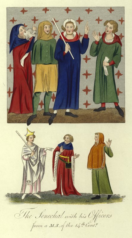 A senechal tiszteivel, 14. század alkotó: English School