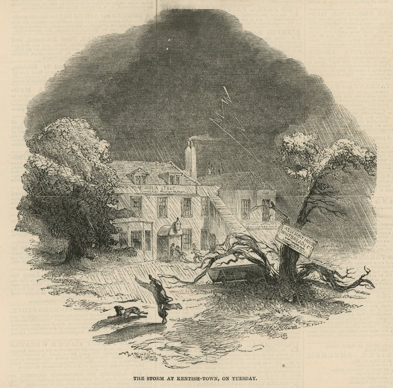 Kedden a vihar Kentish Townban alkotó: English School