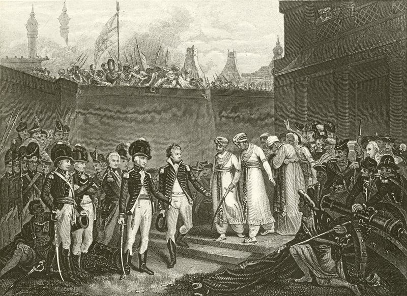 Tippoo Sultan két fiának feladása alkotó: English School