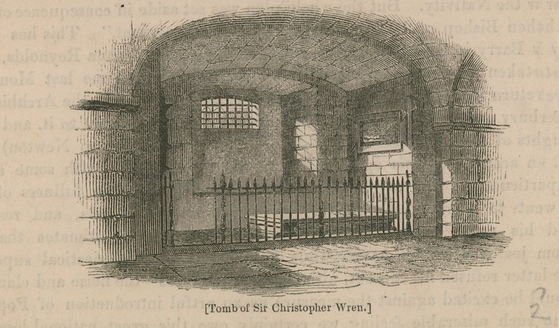 Sir Christopher Wren sírja alkotó: English School