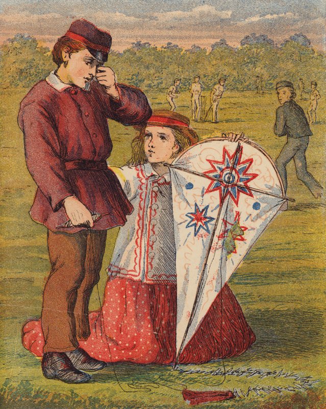 A szakadt sárkány (színes litográfia) alkotó: English School