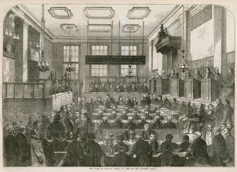 William Palmer pere a Központi Büntetőbíróságon alkotó: English School