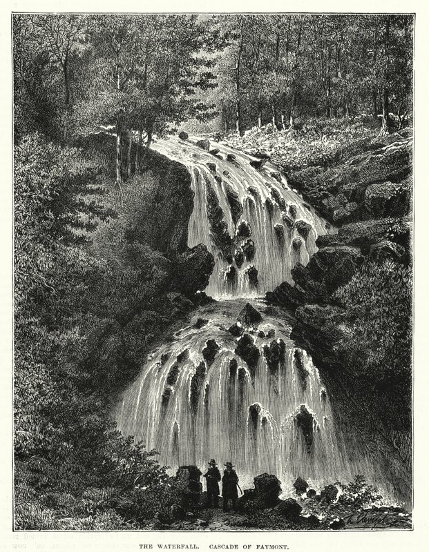 A vízesés, Faymont-i vízesés (metszet) alkotó: English School