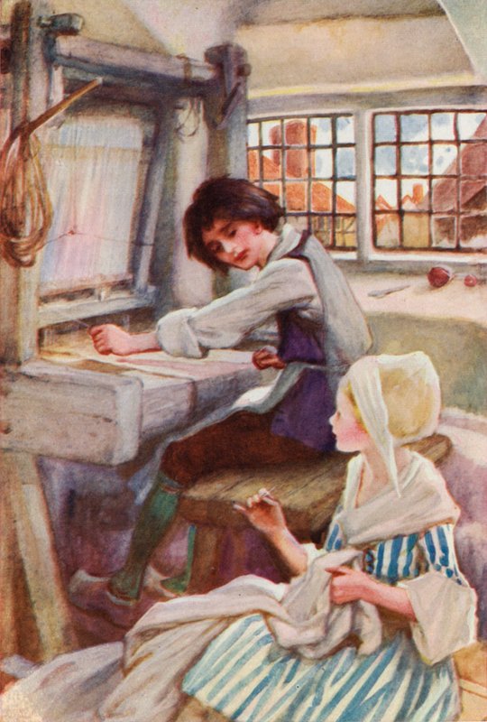 Lyoni takácsok, Franciaország (színes litó) alkotó: English School