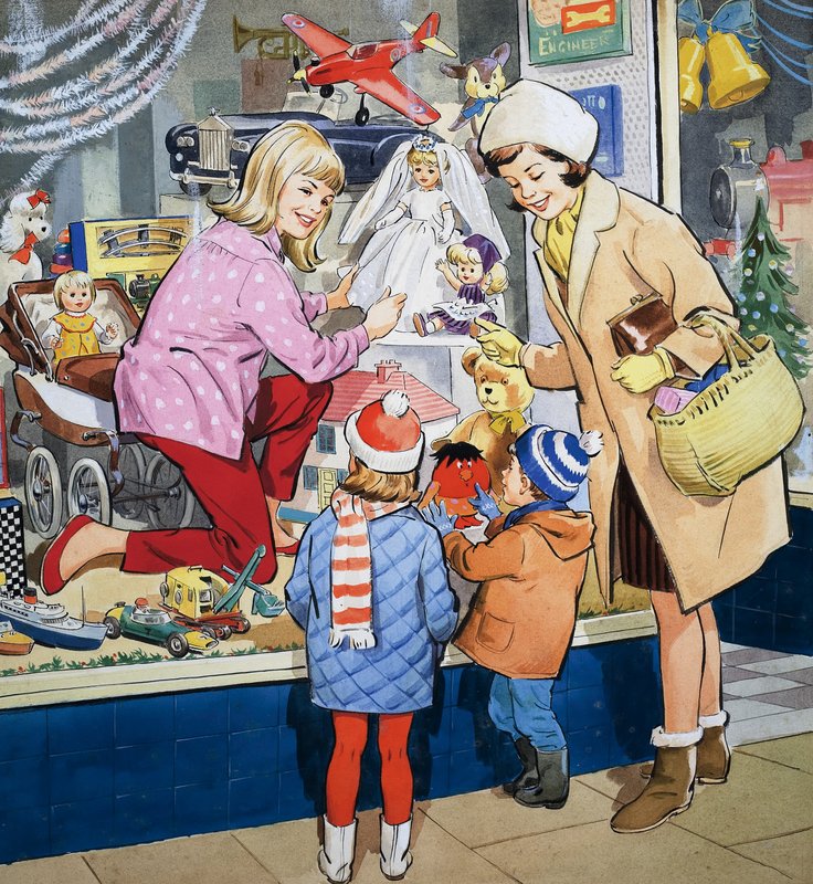 A kirakatrendező alkotó: English School