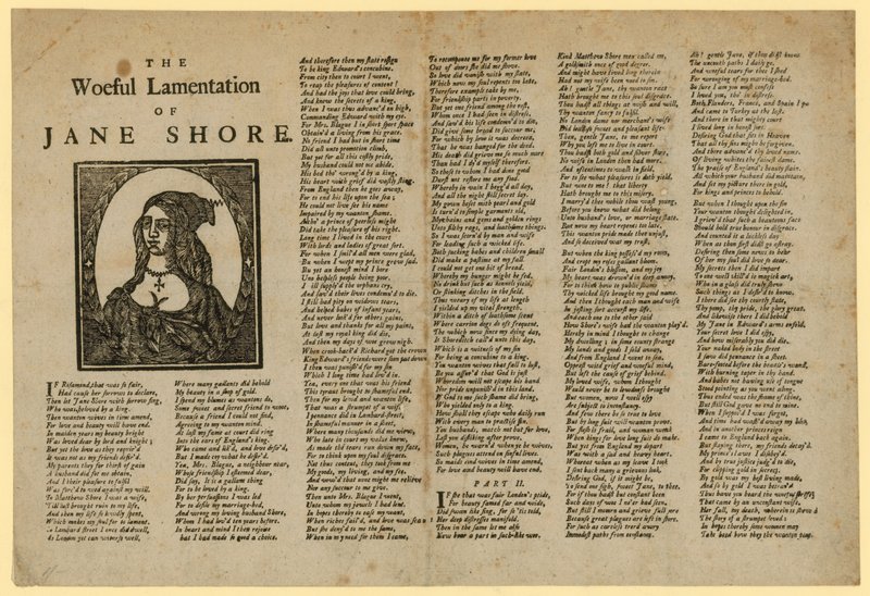 Jane Shore siralmas siránkozása alkotó: English School