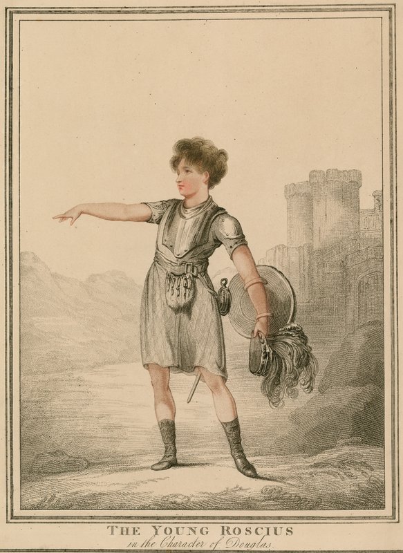 A fiatal Roscius Douglas karakterében alkotó: English School