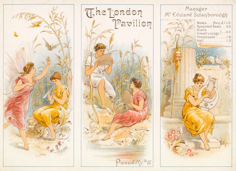 Színházi program, The London Pavilion, Piccadilly alkotó: English School