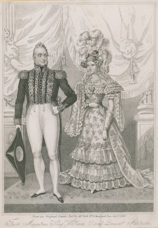 Felségük IV. Vilmos király és Adelaide királyné alkotó: English School