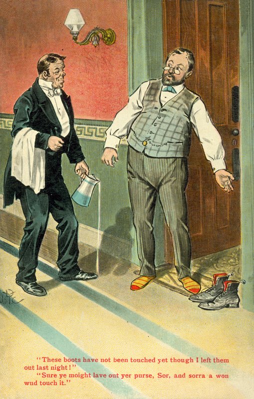 Ez a csizma (színes litho) alkotó: English School