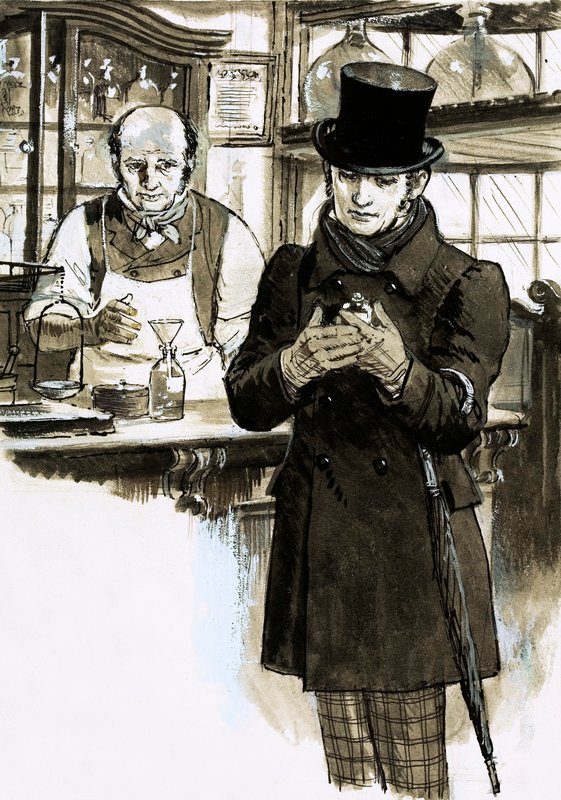 Örökké élni fognak: Thomas De Quincey (gouache papíron) alkotó: English School