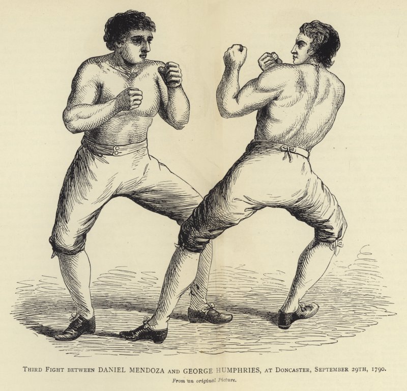 Harmadik harc Daniel Mendoza és George Humphries között, Doncasterben, 1790. szeptember 29., eredeti képről alkotó: English School