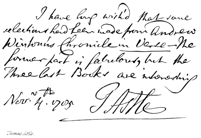 Thomas Astle alkotó: English School