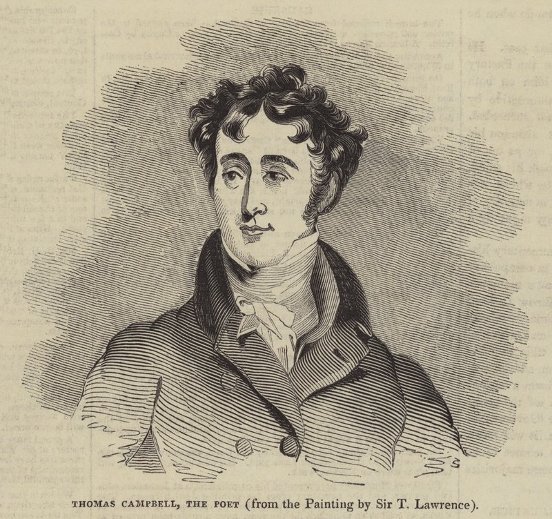 Thomas Campbell, a költő (metszet) alkotó: English School