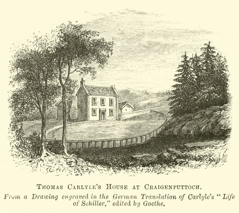 Thomas Carlyle háza Craigenputtockban alkotó: English School
