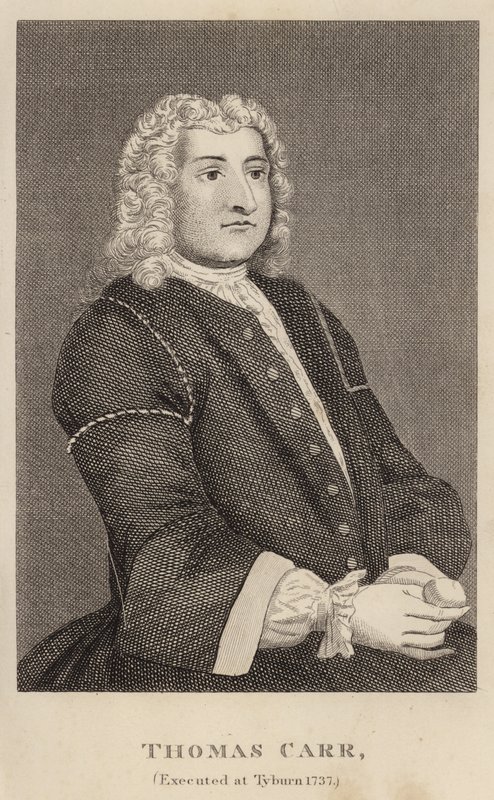 Thomas Carr, kivégezték Tyburnben 1737-ben alkotó: English School