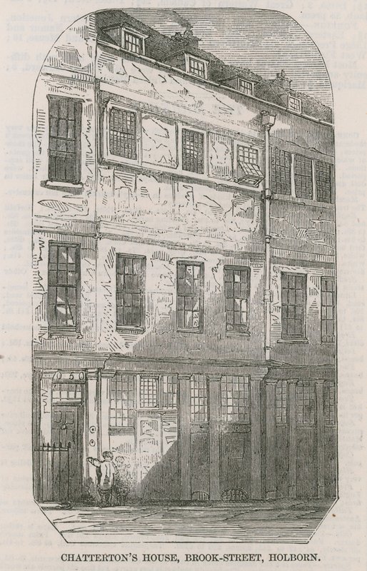 Thomas Chatterton Ház, Brooke Street, Holborn, London alkotó: English School