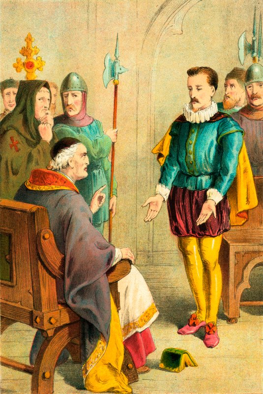 Thomas Hawkes Bonner püspök előtt alkotó: English School