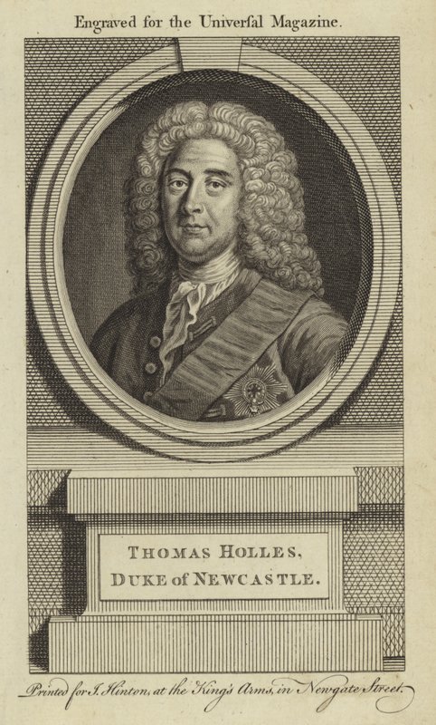 Thomas Holles, Newcastle hercege alkotó: English School