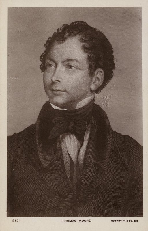 Thomas Moore (1779-1852), ír költő, énekes és mulattató (litho) alkotó: English School
