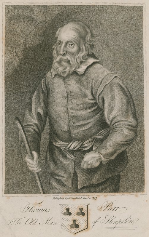 Thomas Parr, Shropshire öregje alkotó: English School