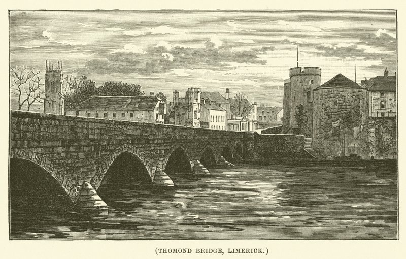 Thomond híd, Limerick (metszet) alkotó: English School