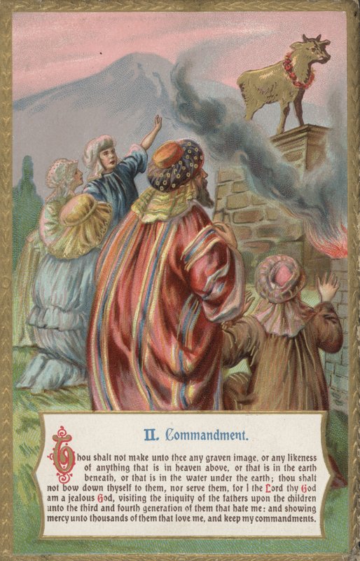 Ne készíts magadnak faragott képet (chromolitho) alkotó: English School