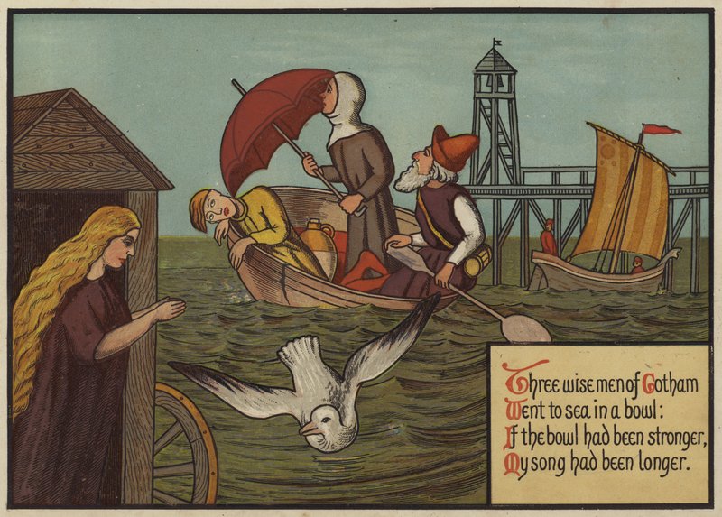 Három gothami bölcs… (színes litho) alkotó: English School