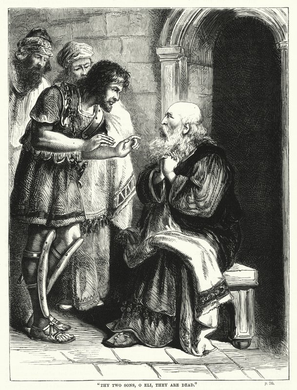 "Két fiad, ó Éli, meghaltak" (metszet) alkotó: English School