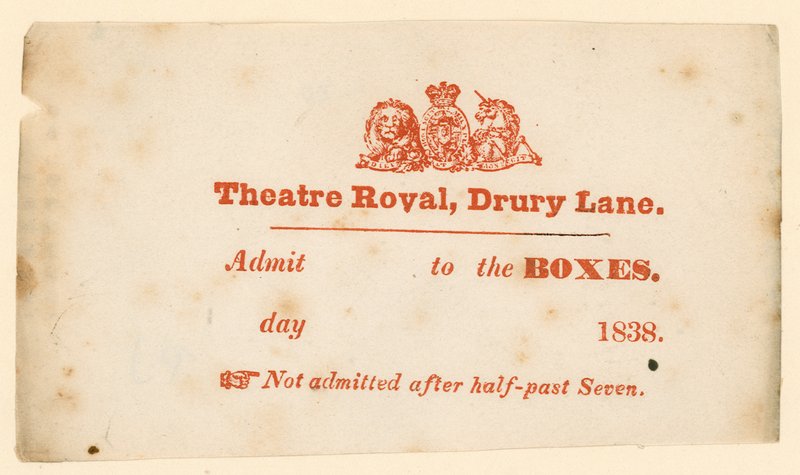 Jegy a londoni Drury Lane Színházba alkotó: English School