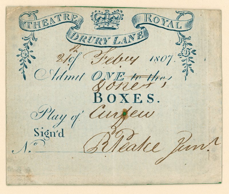 Jegy a londoni Drury Lane Színházba alkotó: English School