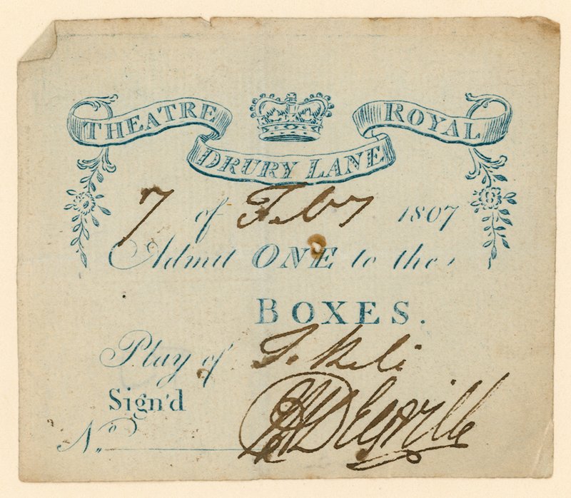 Jegy a londoni Drury Lane Színházba alkotó: English School